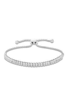 Jared Jewelers | 1/4 ct tw Sterling Silver Diamond Bolo Bracelet